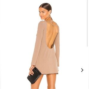Lovers and friends backless chain dress